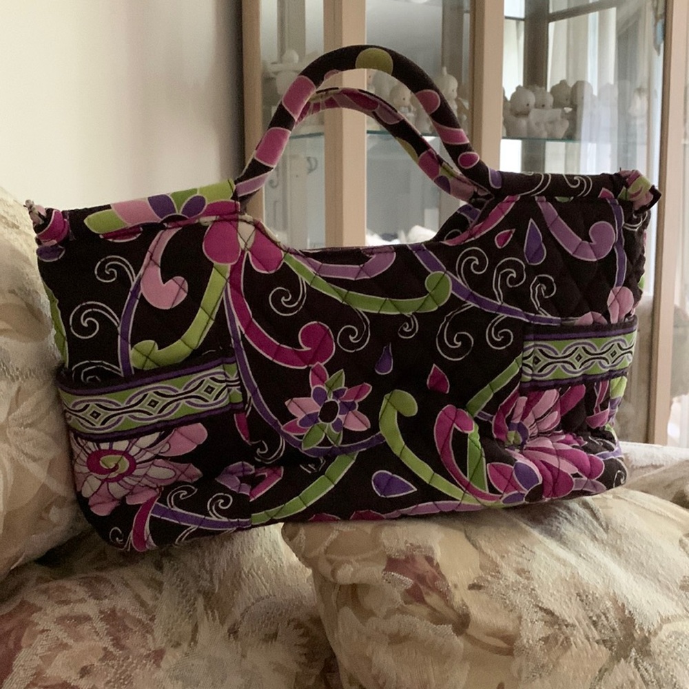 Vera Bradley Purple/Brown paisley pattern purse.